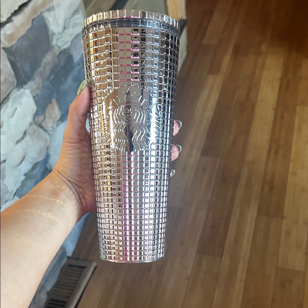 Starbucks Metallic Silver Tumbler
